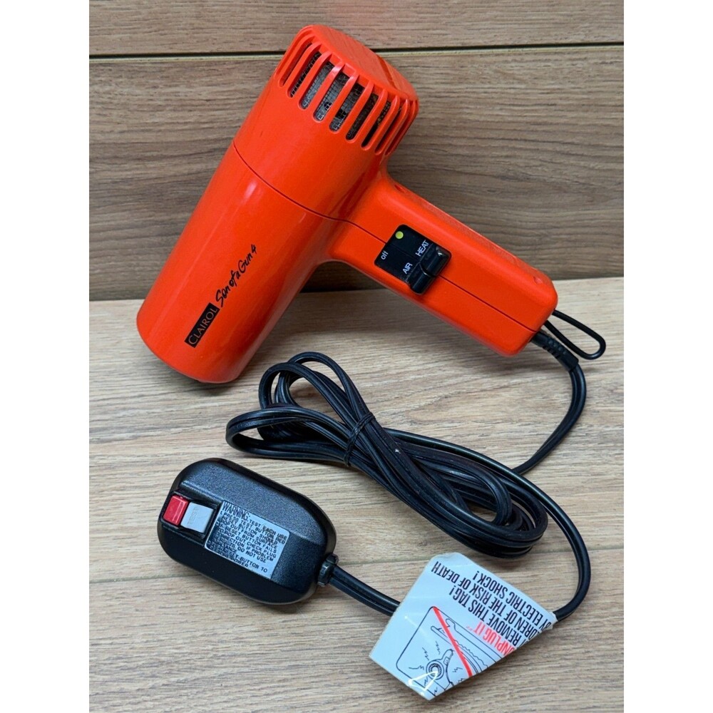 Vintage 80's Son of a Gun 4 Styling Hair Dryer 1250 Watts - Works Great!